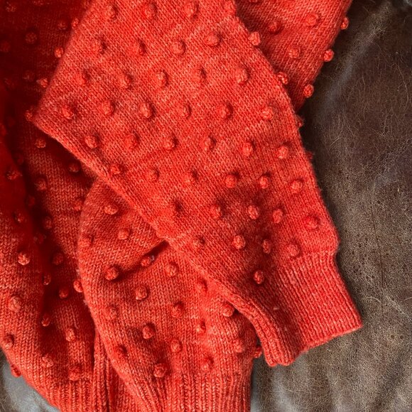 Misha & Puff Adult Popcorn Sweater Red Flame Wool (Size 1) - Picture 2 of 9